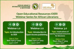 OER Africa AfLIA Webinars Series for Librarians