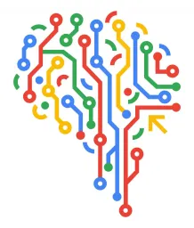 Brain connections in different colours