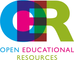 Colourful image of for the term open educational resources